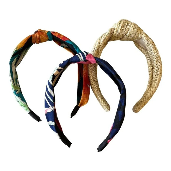 Women’s Set of 3 Twist Knot Headbands Hair Accessories - Picture 1 of 3